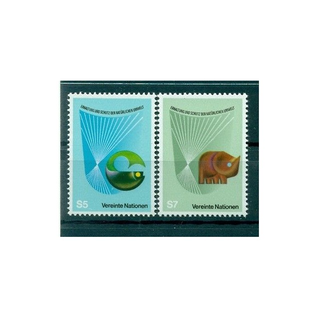 Nations Unies Vienne 1982 - Michel n. 27/28  - Conservation et Protection