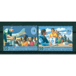 Nations Unies Vienne 1998 - Y & T n. 284/85 -  50 ans de maintien de la Paix (Michel n. 266/67)