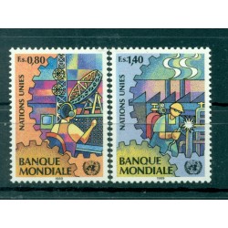 Nations Unies Géneve  1989 - Michel n.173/74 - "Banque Mondiale"