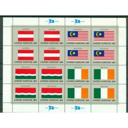 Nations Unies New York 1982 - Y & T n. 365/80 -  Drapeaux des Etats Membres de l'Organisation des Nations Unies (III)