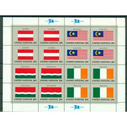 Nations Unies New York 1982 - Michel n. 397/412 -  Drapeaux des Nations Unies