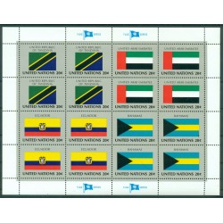 Nations Unies New York 1984 - Michel n. 448/63 -  Drapeaux des Nations Unies