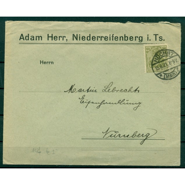 Allemagne - Germany 1874 - Michel n.19 - Enveloppe de Merl