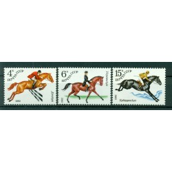 URSS 1982 - Y & T n. 4881/83 - Elevage de chevaux de sports équestres