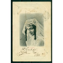 Russia 1906 - Michel n. 47 - Cartolina donna georgiana.