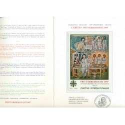 Vatican 1997 - Mi. n. 1002/1005 Bl. 12 I - " Folder PRO TERREMOTATI 1997"