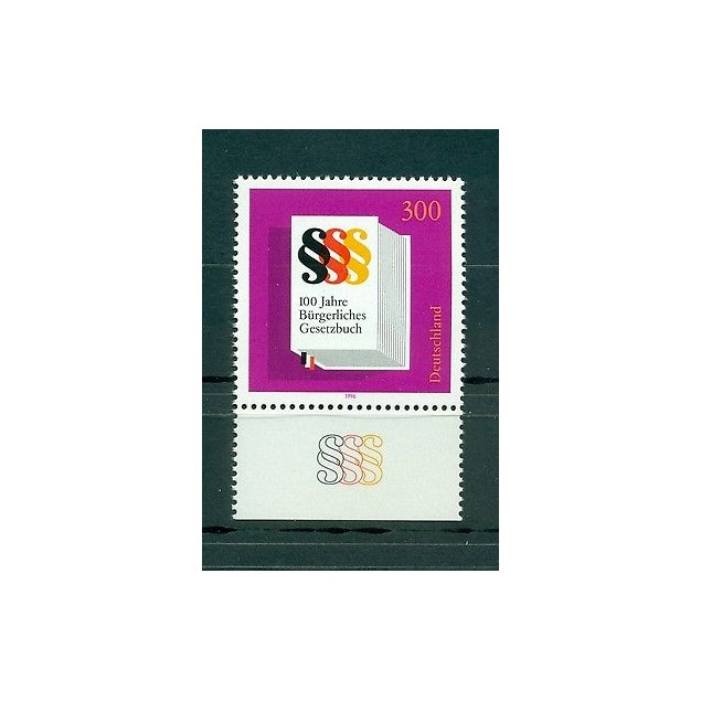 Allemagne -Germany 1996 - Michel n. 1874 - 100 ans du Code civil  **