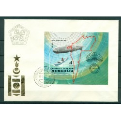 Mongolia 1981 - Y & T sheet n. 81 - Polar flight of the "Graf Zeppelin"