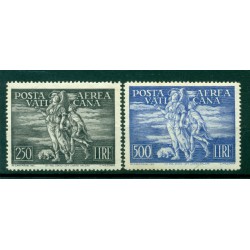 Vatican 1948 - Y & T  n. 16/17 air mail - Tobias and archangel Raphael