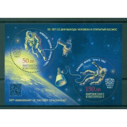 Kirghizistan KEP 2015 - Y & T n. BF 1- "First Space Walk 50th Anniversary"